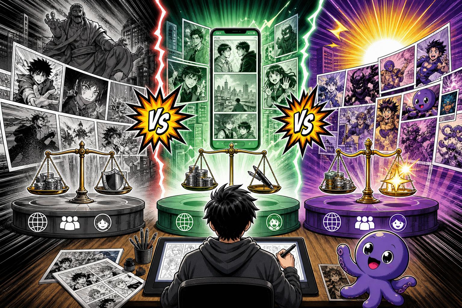 Manga Plus, Webtoons, Cackle: compara publicar en México y LATAM